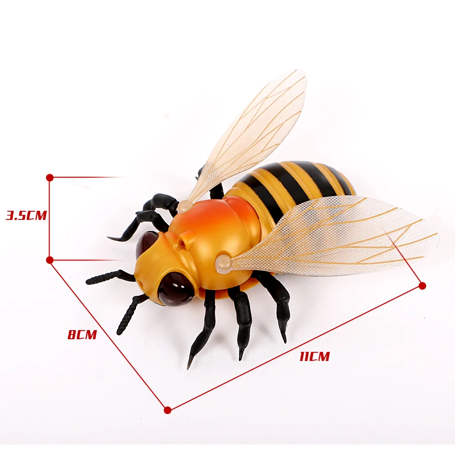 Инфракрасный на дистанционном управлении насекомые Honeybee модель игрушки Моделирование ИК RC Насекомые Пчела Электронный Робот-животное модель игрушка для розыгрыша Шутка игрушки