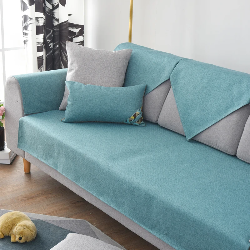 

Nordic sofa cushion four seasons universal New Hot slip simple modern cushion fabric sofa cover towel three-person living room