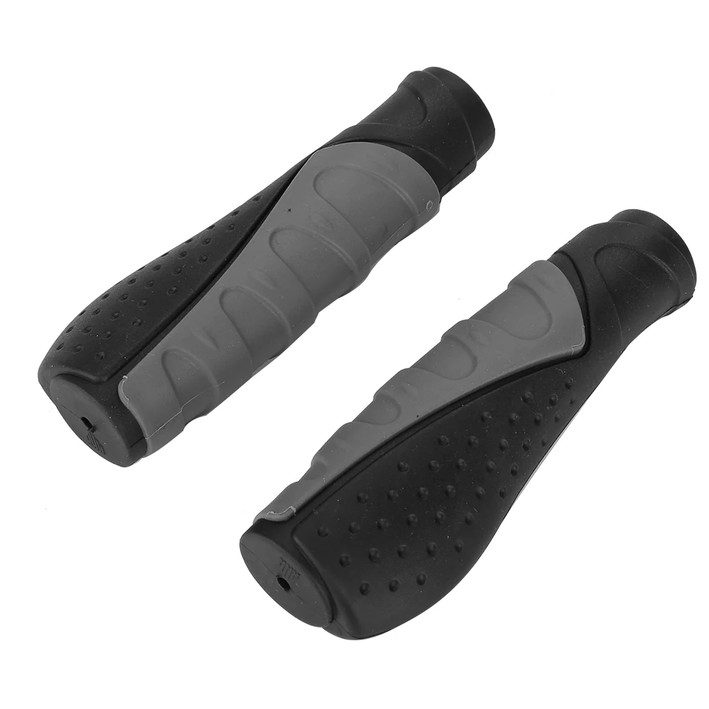 Free Shipping 2pcs Bicycle Handlebars Grips Mountain Road Bike Handlebar Grips Ergonomic Rubber Bike Handle Grips Cycling Riding