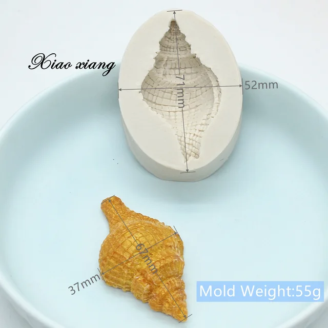 3D -S Kagyló Szilikon Torta Öntőformák Barkácsoláshoz Fondant Sütemény Díszítő Szerszámok Csokoládé Szappan Formák Konyhai Eszközök És Kiegészítők - Image 2