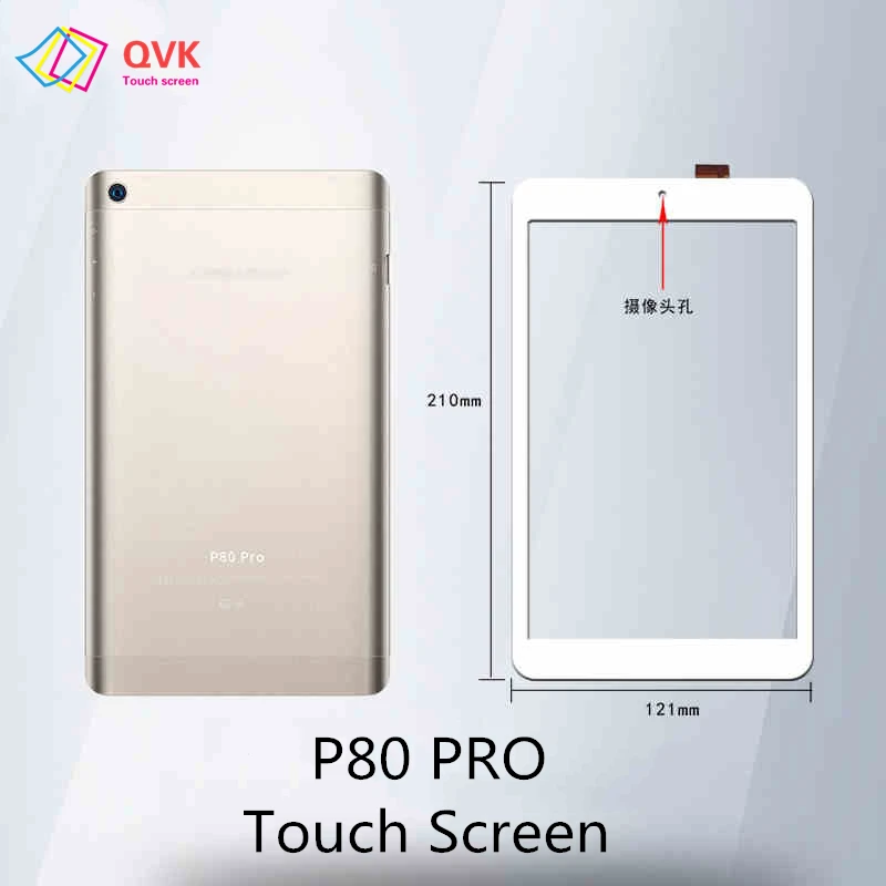 Teclast-tela Touch Capacitiva Polegadas Branca para Teclast P80 Pro Painel de Drive 80b18
