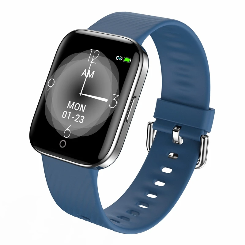 Cobrafly X2 Bluetooth 5,0 Смарт-часы для мужчин и женщин 1,3 дюймов ips IP68 Водонепроницаемый фитнес-трекер для измерения сердечного ритма секундомер умный Браслет - Цвет: blue