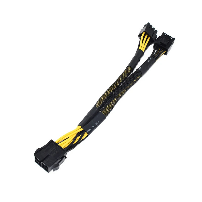 15 Broches 10 Câbles D'Alimentation PCI-E 15 Broches Vers 8 Broches (6+2) - 20 Cm - 18AWG - Pour Carte Graphique Câble PCI-E