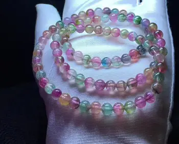 

Certificate Natural Colorful Tourmaline Candy Bracelet 6.1mm Clear Barrel Beads Women Crystal Macaroon Tourmaline AAAAAA