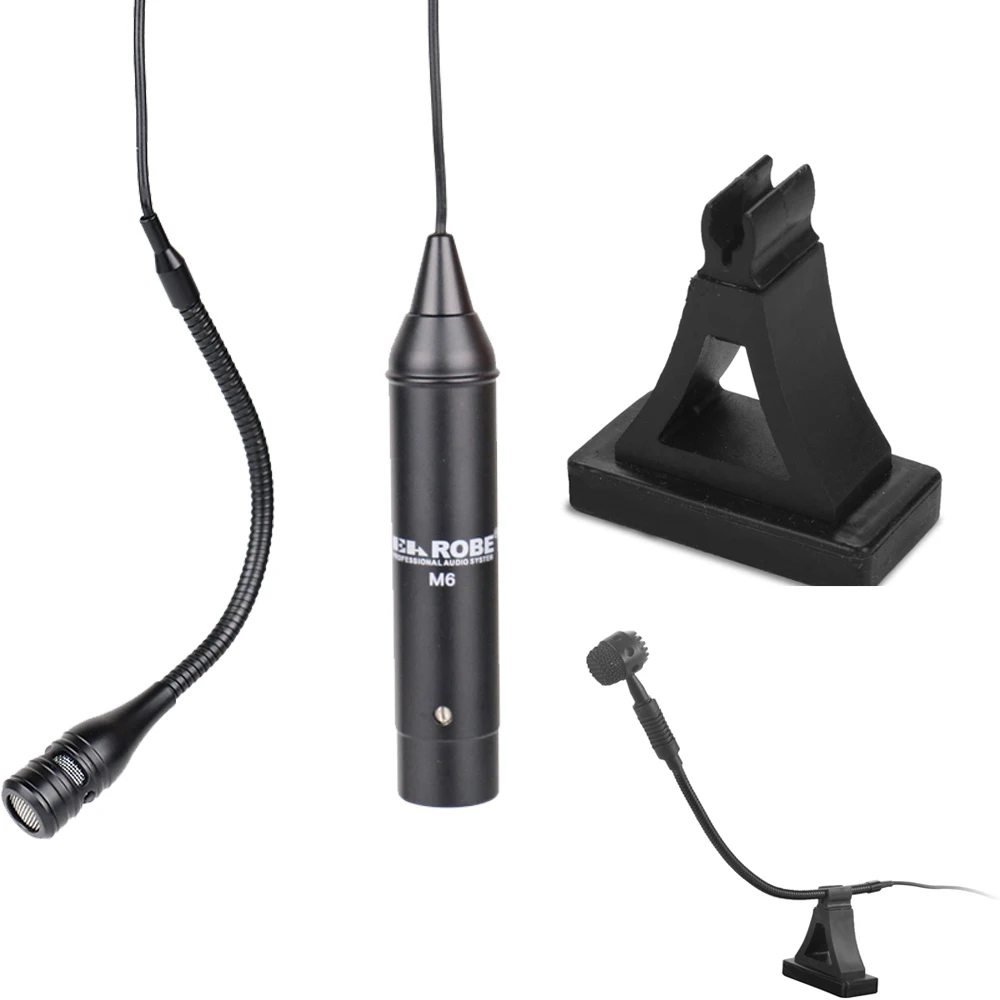 Cardioid Condenser Microphone System Clip on Musical Instruments for Saxophone Trumpet Sax Horn Tuba flute Clarinet piano violin