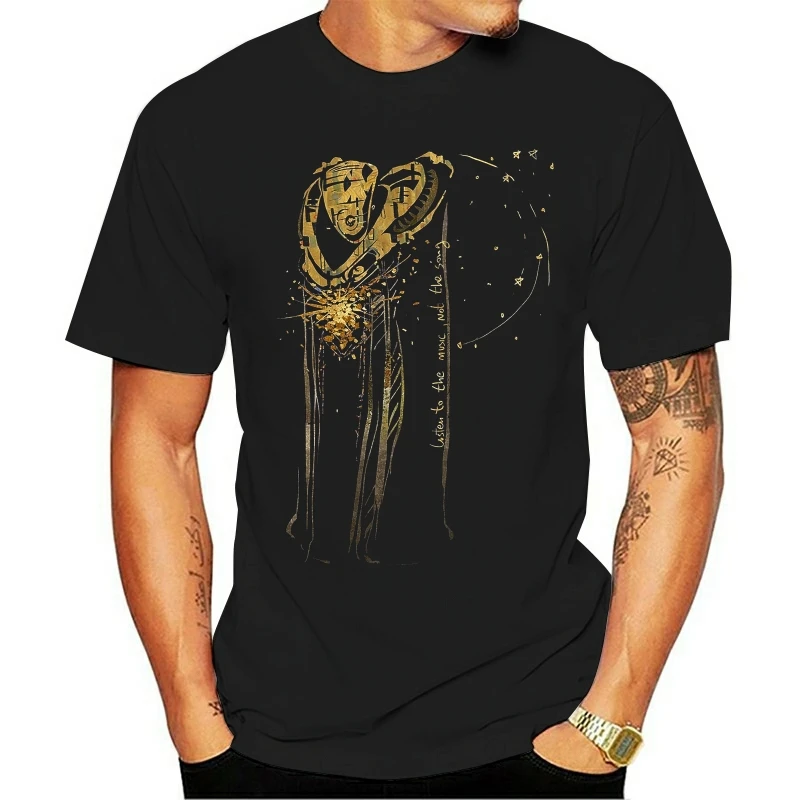 

Fashion T Shirt 100% Cotton listen to the music, not the song babylon 5 kosh ambassador kosh gold stars Hot men's fun T-shirt