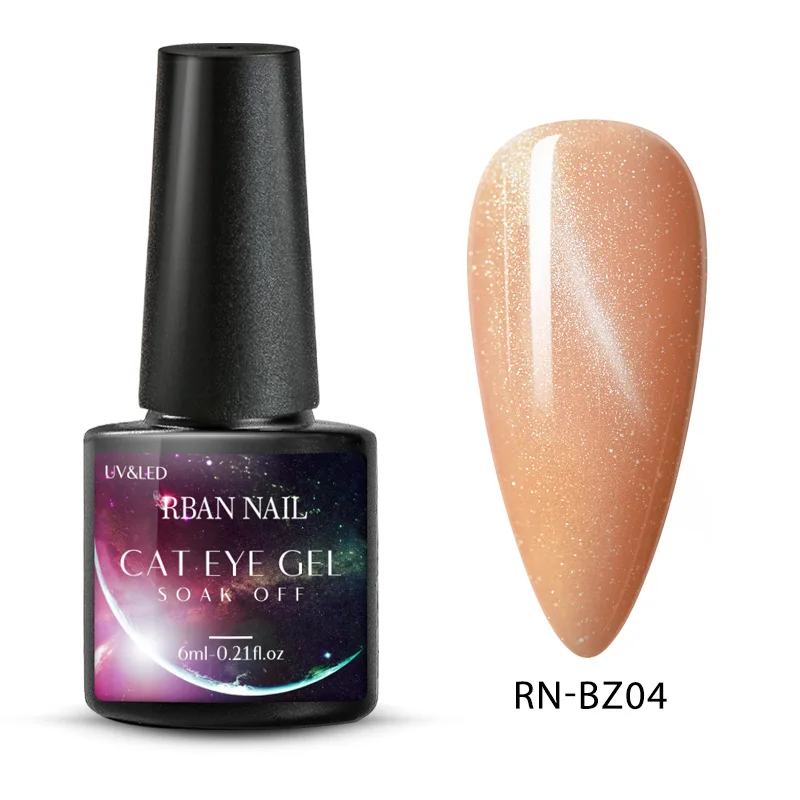 Q01839 RBAN NAIL 6 мл Цветной Гель-лак для ногтей кошачий глаз замачиваемый Гель-лак для ногтей долговечный кошачий глаз УФ-Гель-лак для маникюра ногтей - Цвет: Q01839