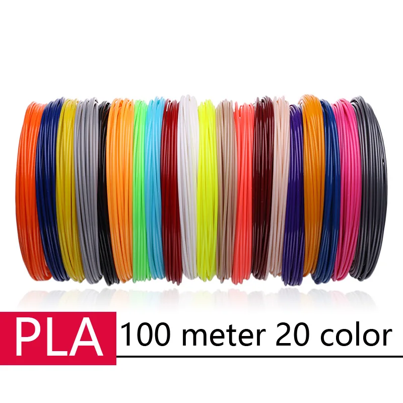 transparent filament 50/100/200 meter ABS PLA 1.75 mm filament plastic for 3d pen No pollution materials 3 d printer pen refills kids birthday gifts 3D Printing Materials