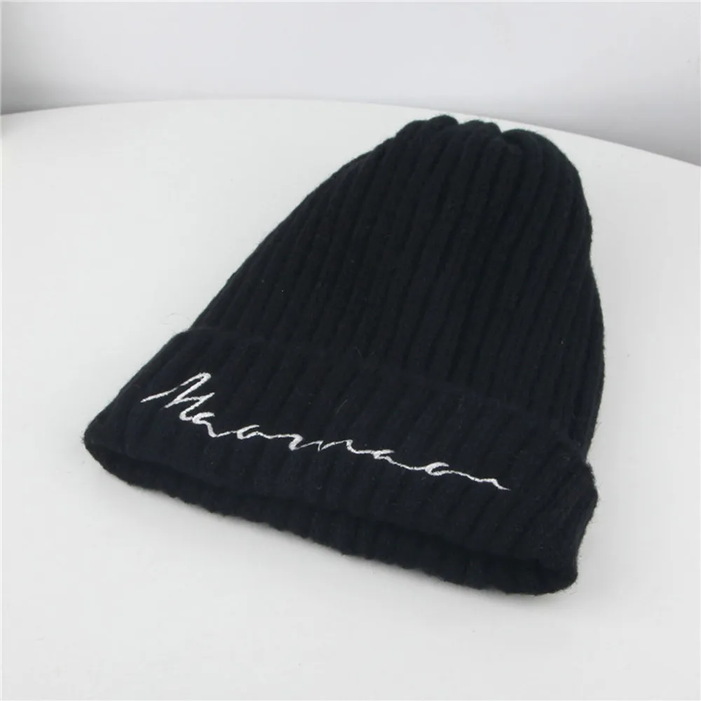 Toddler Kid Girl&Boy Baby Embroidery Winter Crochet Knit Hat Beanie Hairball Cap newborn photography props детские шапки