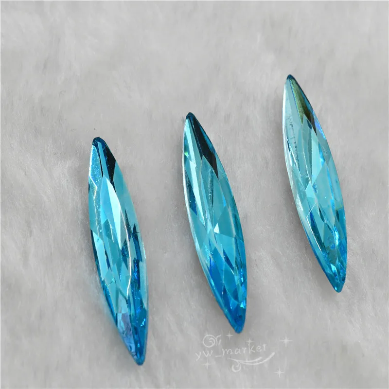 Navette Glass Crystal Pointback Color Rhinestone Strass Stones Clothing Crafts Jewelry Making 10mmX35mm 10mmx48mm 30pcs