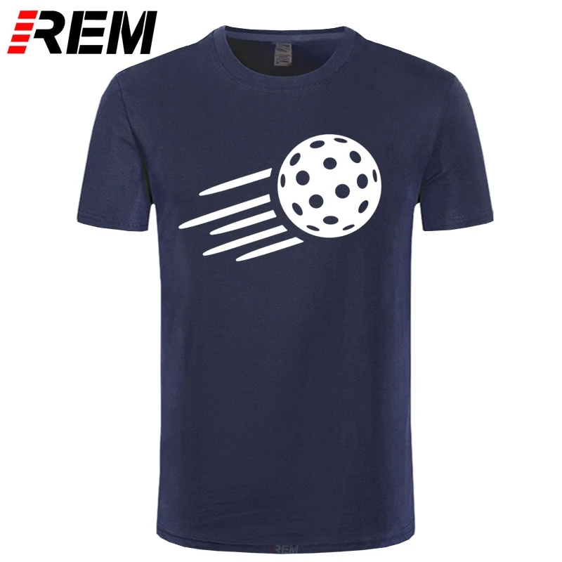 Летняя новая модная мужская футболка с надписью Love Floorball Повседневная коротким