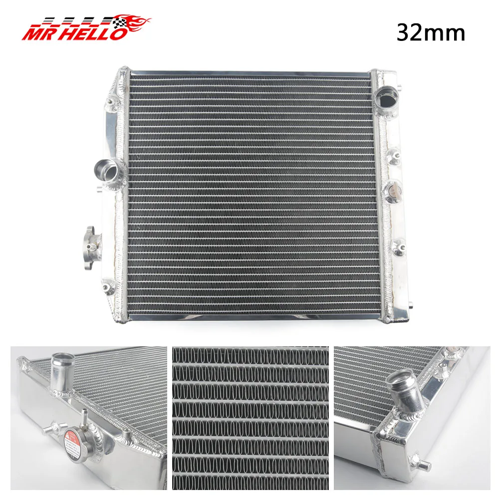 car-auto-Radiator-2-Row-32MM-Aluminum-for-Honda-Civic-Del-Sol-92-00-AT ...