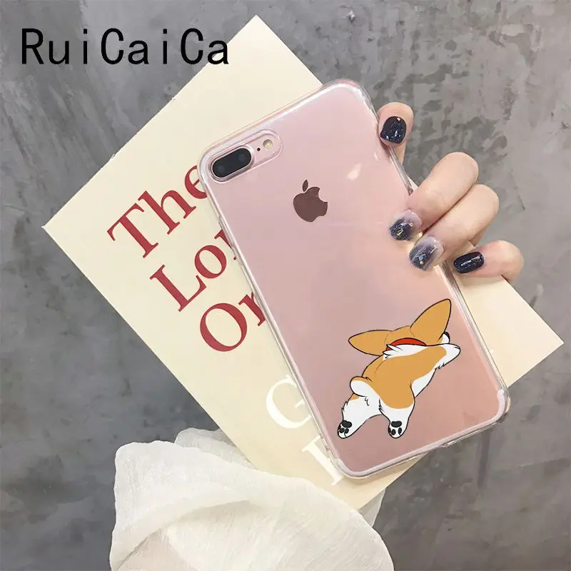 RuiCaiCa милый корги Butt Animal Puppy клиент высокого качества чехол для телефона iPhone 8 7 6 6S Plus X XS MAX 5 5S SE XR 10 Чехол - Цвет: A12