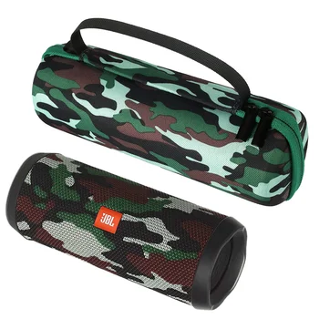 

Camouflage EVA Travel Case for JBL Flip 4 Portable Hard Case Cover for jbl flip4 Bluetooth Speaker Extra Space for Accessories