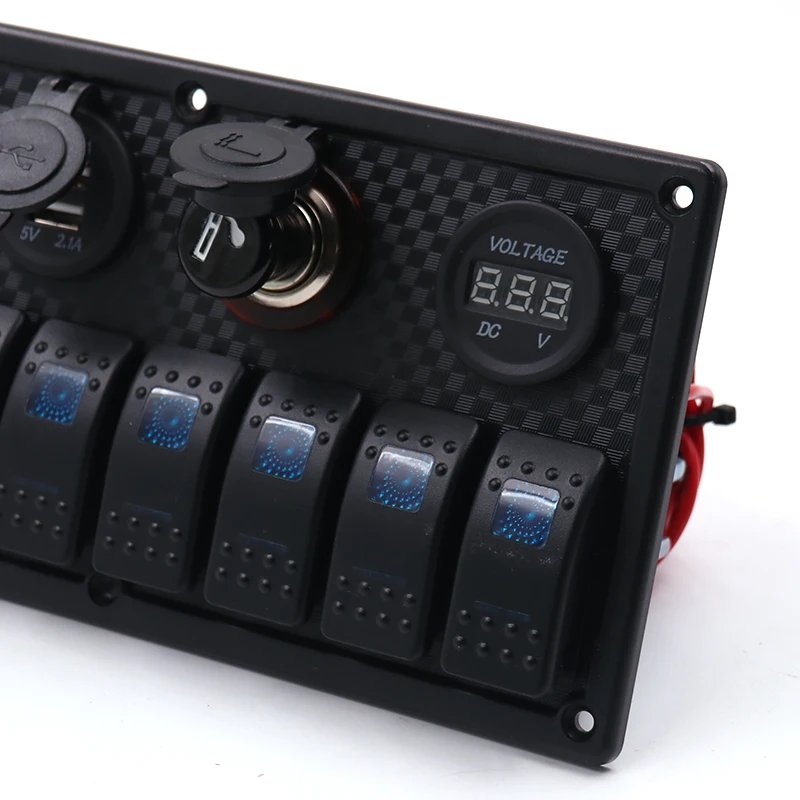 DC 12 24V судовая панель рокер светодиодный двойной USB разъем зарядное устройство 1A &
