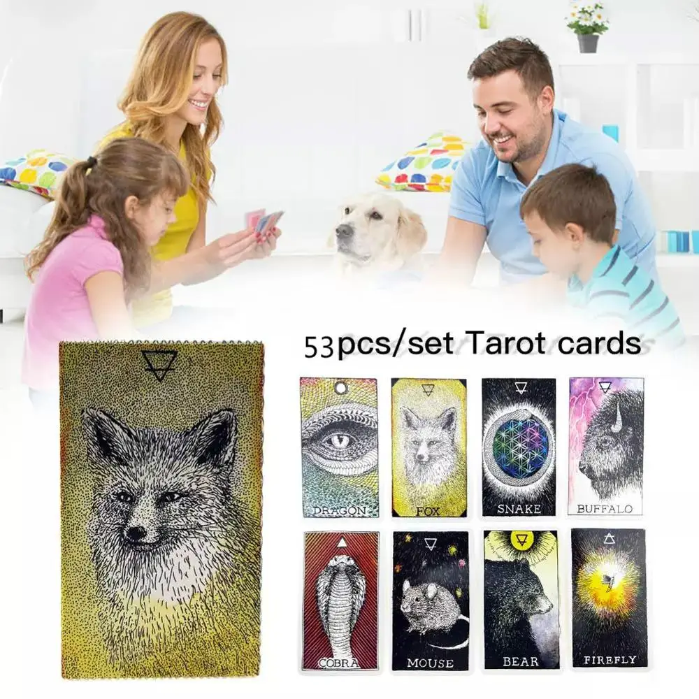 

New Enlglish Animal Spirit Tarot Card Series English Language Tarot Cards Decks For Party Household Use Oracle Cards For Beginne