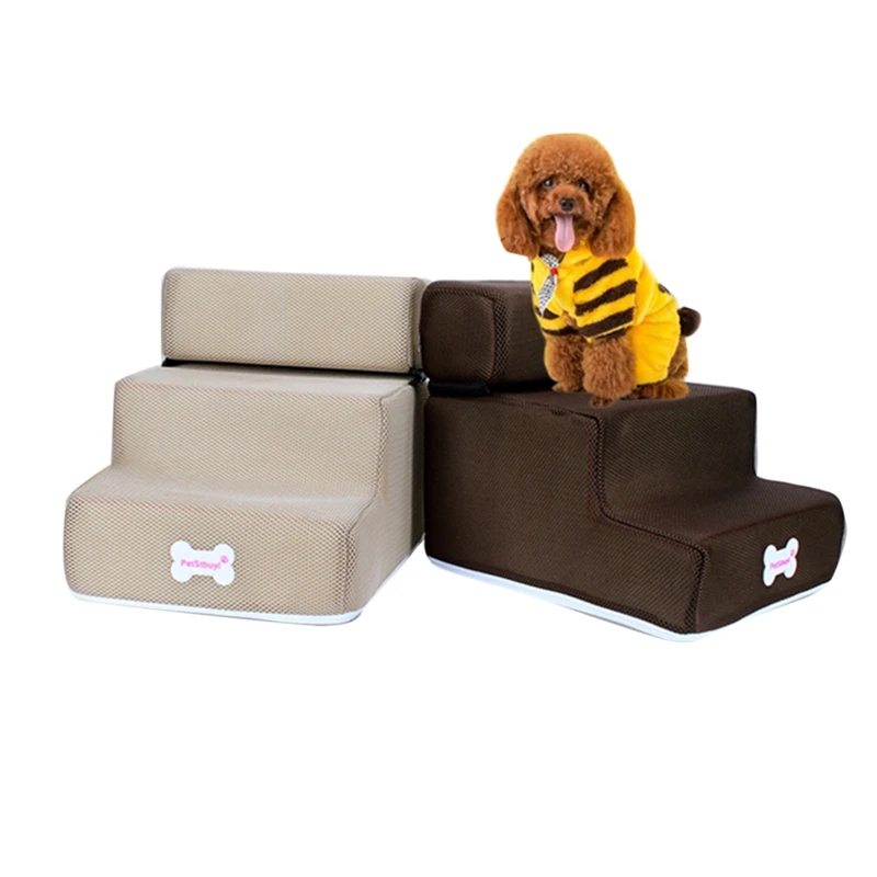 Escalones antideslizantes para mascotas, escalera extraíble de 3 escalones para cachorros y gatos, productos para mascotas