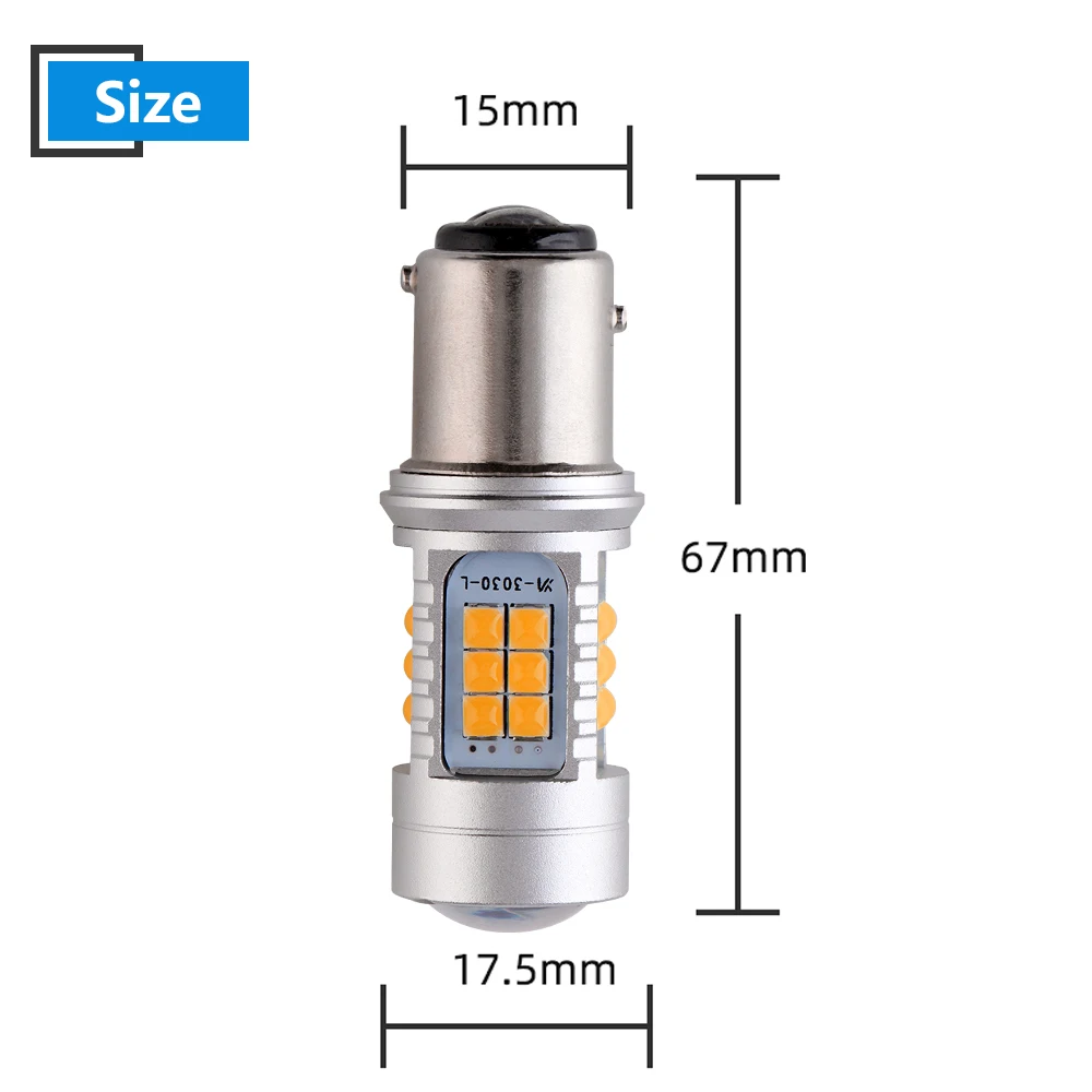 4 шт. T20 7443 9-28V 3030 30SMD BA15S BAU15S 1157 3156 3157 7440 светодиодные лампы для автомобиля Поворотная сигнальная лампа дневного света белый янтарь
