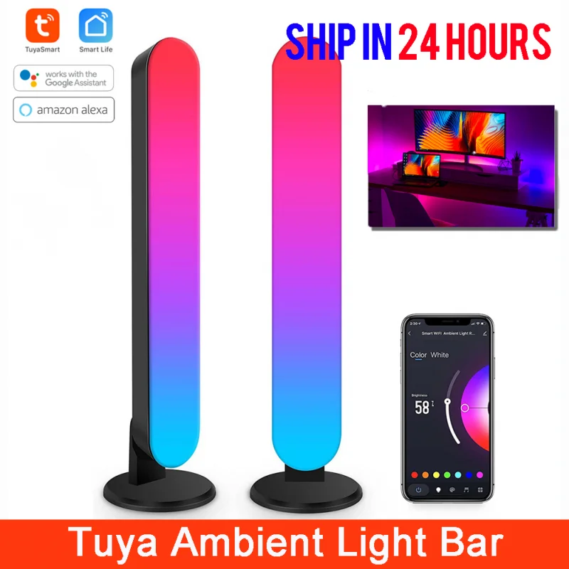 Smart Home Tuya Light Bar Bluetooth WiFi+IR Smart LED Ambient Light
