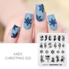 KADS Christmas 025 Nail Stamping Plates Nail Stamp Template Snowflake Xmas Snow Design Manicure Nail Art Tool Nails Design 2021 2