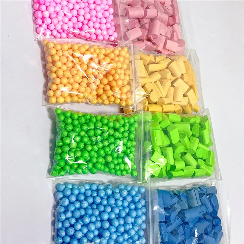 Beads Craft Slime Kit Foam Beads Styrofoam Balls Tools For DIY Slime Making (19)