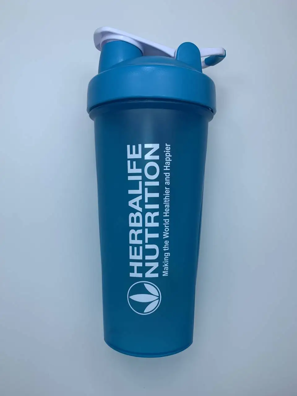 Multi-Colors 600ml Portable Herbalife Nutrition BPA-Free Tumbler Shaker Bottles Cups With Stainless Stell Wire Whirsks - Цвет: Blue