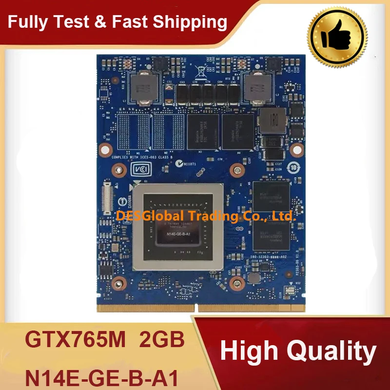 

Original GTX765M GTX 765M 2GB For Dell Alienware M18X M17X R3 R4 R5 R6 M15X IMAC A1311 A1312 Graphics Video Card N14E-GE-B-A1