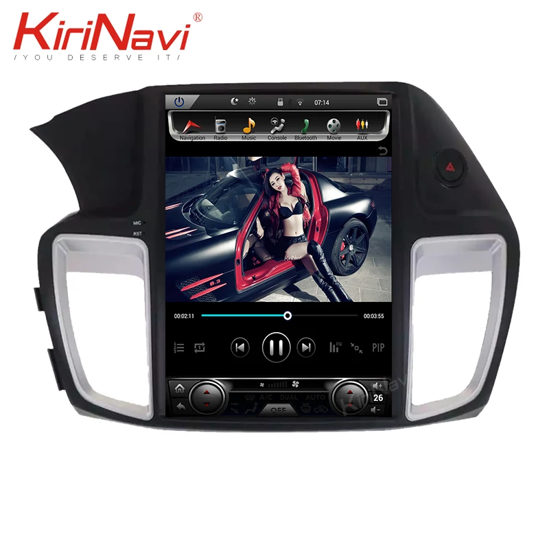 Flash Deal KiriNavi 12.1" 1 Din Android 8.1 Car Radio For Honda Accord Car Dvd Multimedia Player Android Auto GPS Navigation 2014-2016 WIFI 4