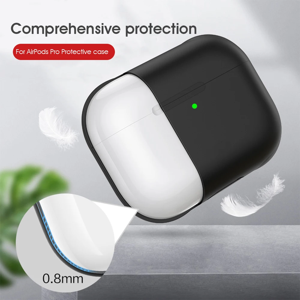 Силиконовый противоударный чехол для airpodspro air pods, чехол для apple airpods pro, защитный чехол для airpod pro airpodpro