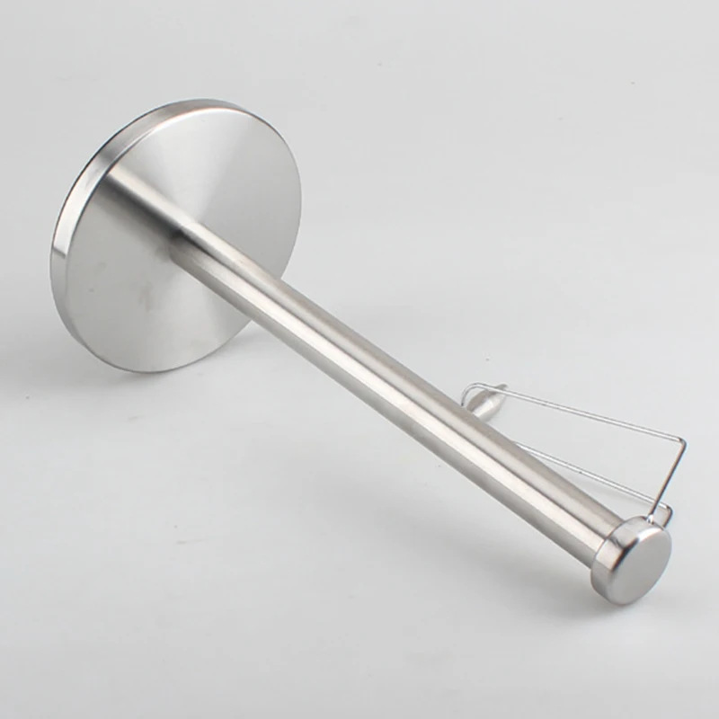 Paper Towel Holder Stainless Steel Paper Towel Holder with Non-Slip Mat Fits Standard and Jumbo-Sized Rolls for Kitchen Countert