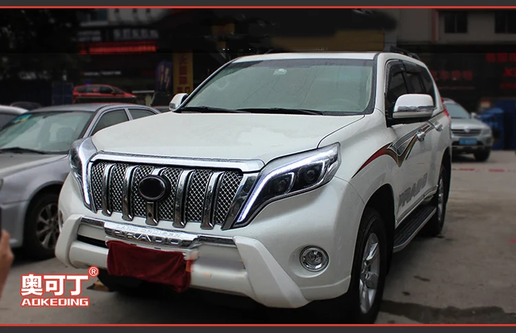 Фара для автомобиля Toyota Prado 2013- Lander Cruiser головной светильник s противотуманный светильник s дневной ходовой светильник DRL H7 светодиодный Биксеноновая лампа для автомобиля