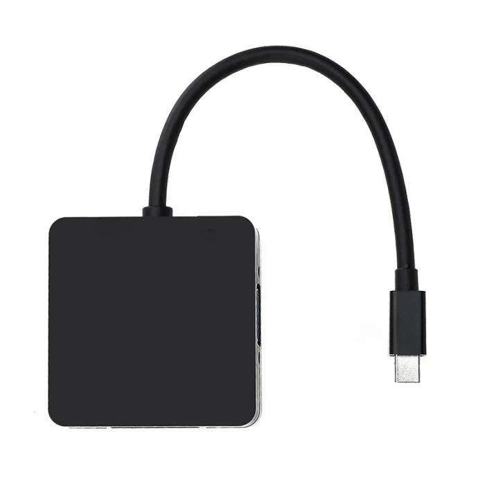 Горячий дисплей порт VGA HDMI DVI кабель 3 в 1 адаптер конвертер для компьютера проектор