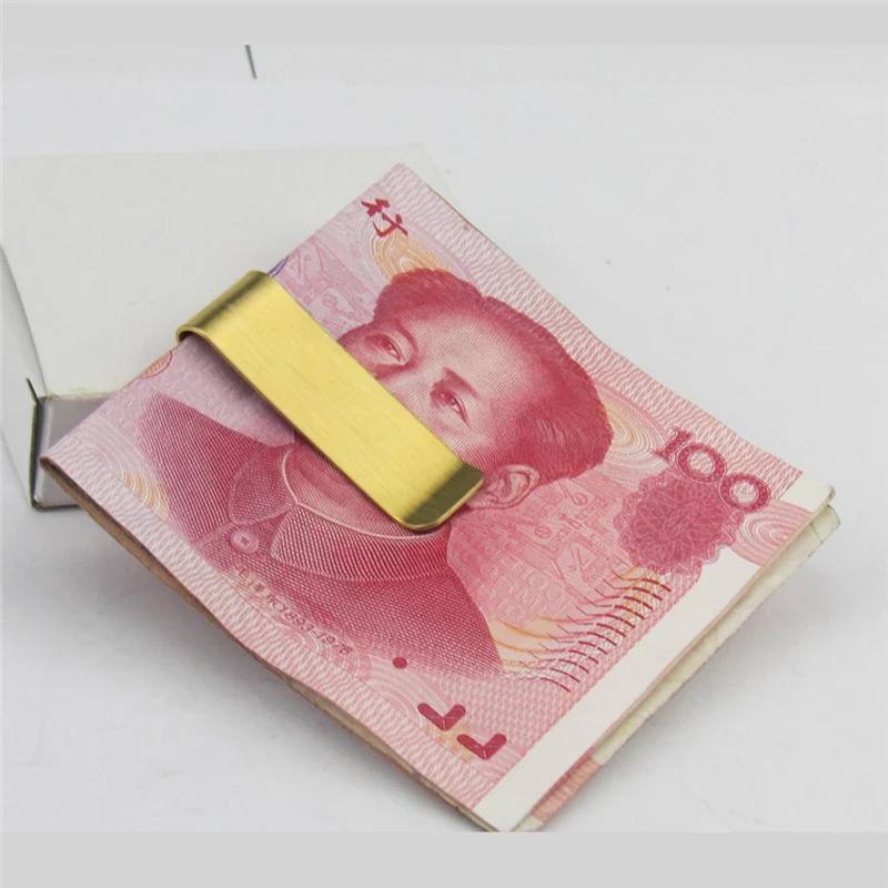 Metal Money Clip Credit Card Holder for Men