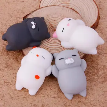 

1Pcs Cute Cartoon Animal Mochi Cat Pinch Le Toy Slowly Rises Child Kids Adult Relieve Stress Toy Soft Squeeze Abreact Fun Gifts