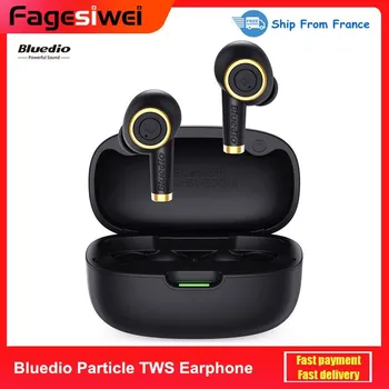 

2020 NEW Bluedio Particle TWS Bluetooth Earphone Stero Sound Wireless Earbuds Waterproof Sports Headset with Charging Case