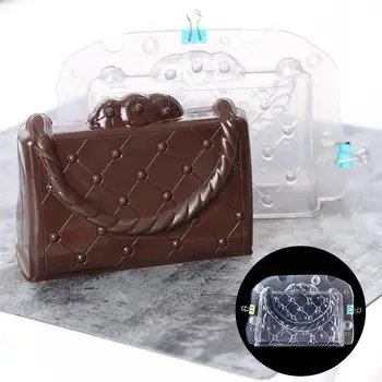 

3D Handbag Chocolate Mold Plastic Home Kitchen Baking Cake Cookies DIY