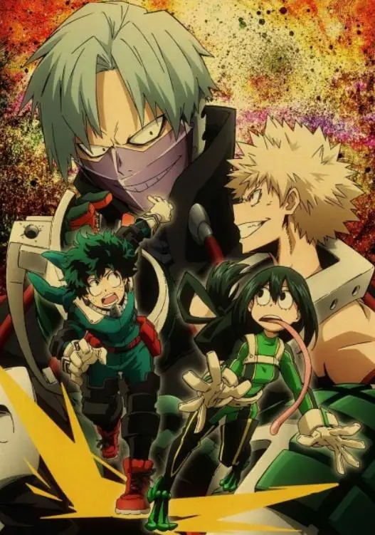 

New 5D DIY Diamond Painting Japanese Anime "My Hero Academia" Retro High-Quality Home Decoration Painting Crafts Handmade Hobby