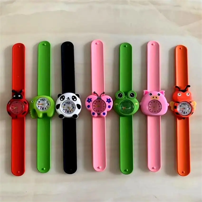 Tanio 3D Cartoon dzieci zegarek dla dzieci zwierząt Panda żaba