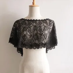 Lace Bolero Wraps Women Bridal Cape Lace Female Shawl Evening Capes Short Bridal Wrap Vintage Wedding Accessories