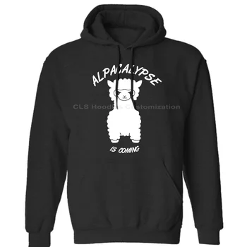 

Alpacalypse Alpaka Liebe alpaca Cartoon Mens Neutral (Womens) Winter Hoodies Sweatshirts Free Shipping