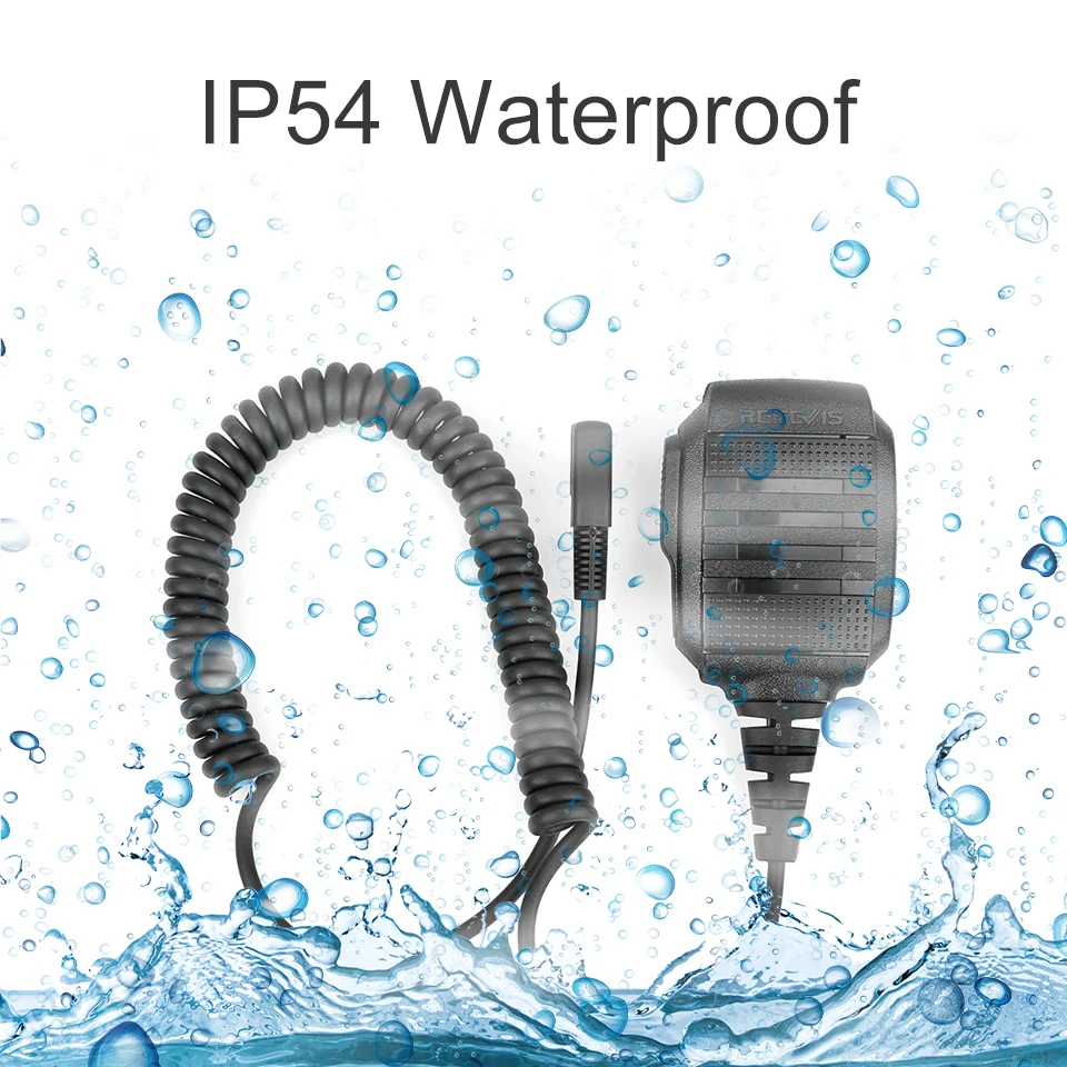 RETEVIS RS-114 IP54 Waterproof Speaker Microphone
