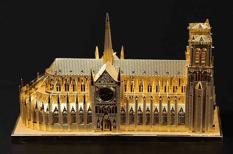С фабрики Notre Dame 3D головоломка для взрослых металлическая Сборная модель Архитектура DIY игрушка обучающая