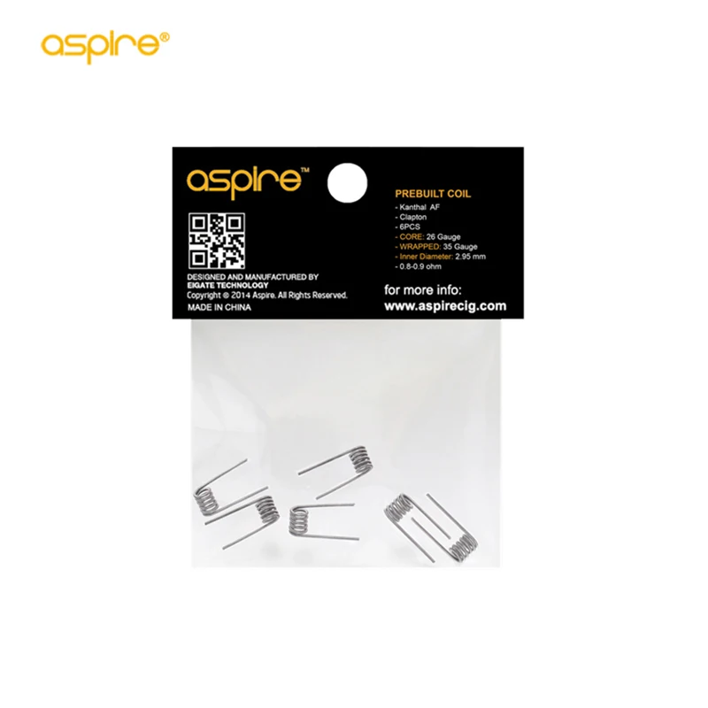 Tanio 6 sztuk/paczka elektroniczne papierosy Vape Aspire Prebuilt Coil (cleitoRTA/cleito