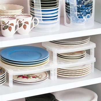 

Creative Dish Transparent Kitchen Antibacterial Space-Saving Rack Single Layer Dish Plate Storage Vertical Rack Organizer