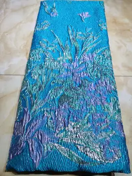 

Brocade Lace Fabric, Nigerian Lace Fabric 2020 Maple Leaf Brocade Jacquard Lace, African Clothes Embroidery Fabric