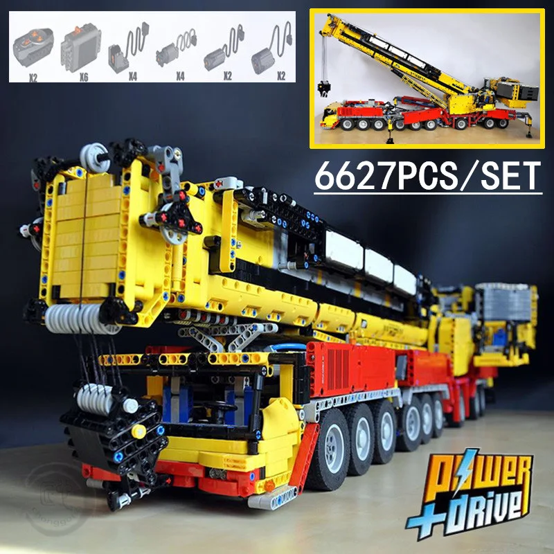 

2019 new New MOC RC Power Functions Crane Ltm 1750 9.1 Fit-Legoings Technic Motor Kit Building Blocks Bricks Diy Toy Gift