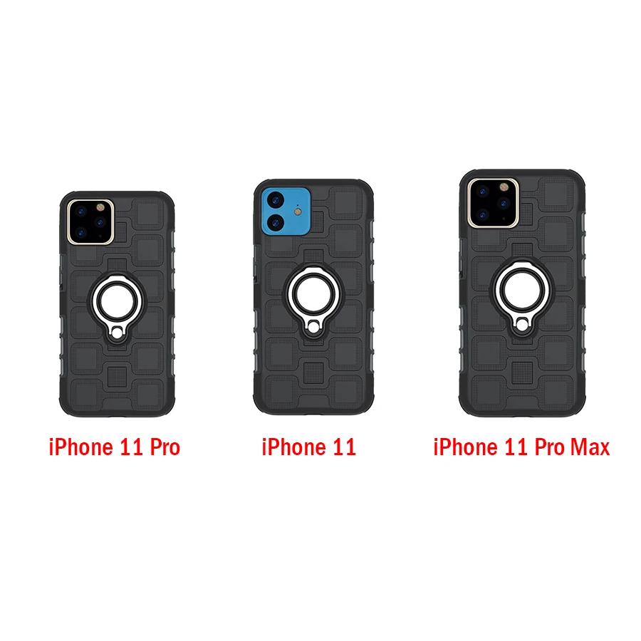 For iphone 11 Pro Max 7 8 6 6S Plus Case Luxury Magentic Ring Silicone Phone Case for iphone X XR XS Max Shockproof Holder Cases