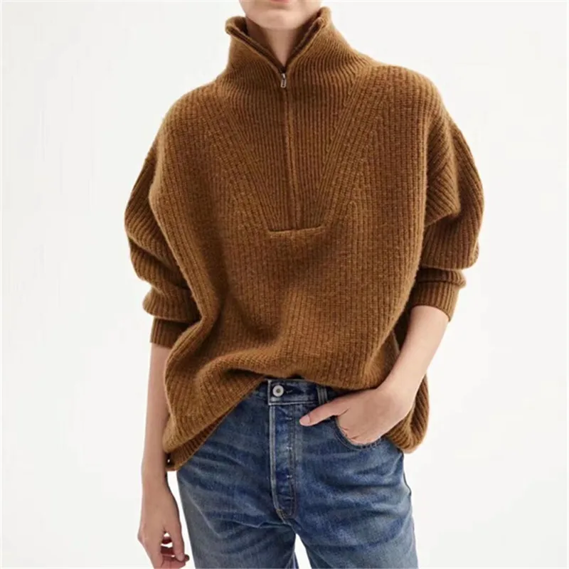 

New 10.28 Autumn Winter Warm Soft Comfortable Cashmere Sweater Women Casual Loose High Quality Pullover Knitwear