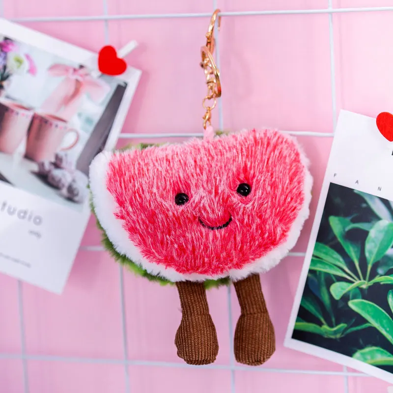 Color 5 Kawaii Авокадо Фрукты плюшевая игрушка милый завод чучела кукла сосна яблоко гриб арбуз яблоко мягкая игрушка брелок подарок на день рождения детей - Цвет: Color 5