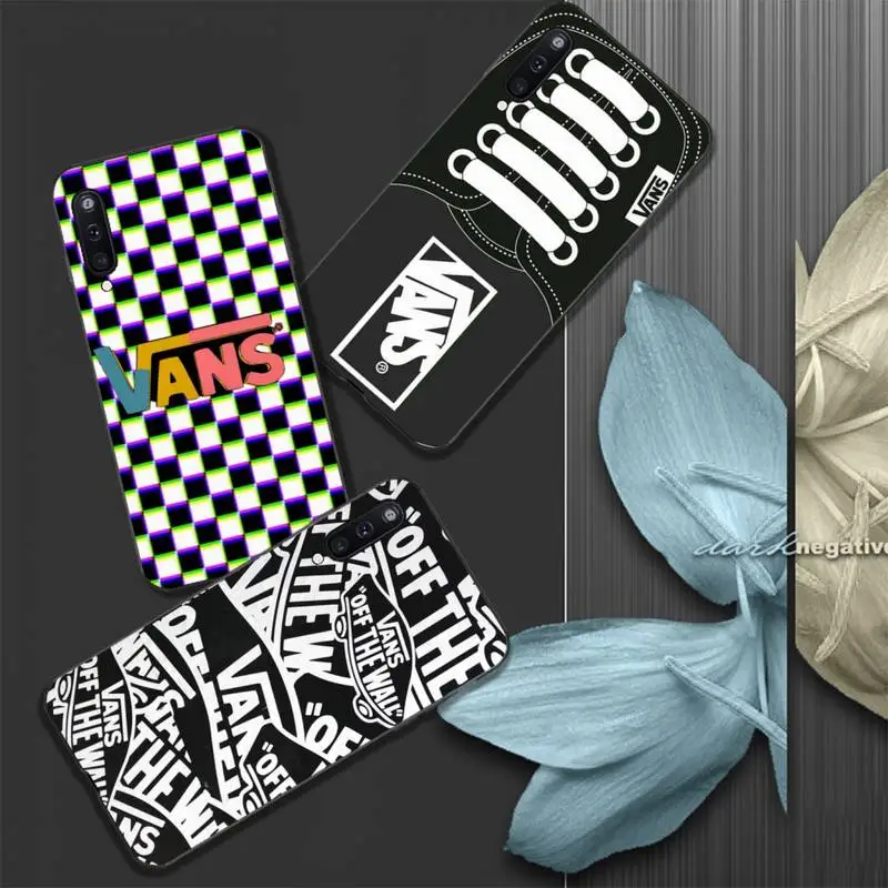 

USA fashion Vans brand VIP Trend Silicone phone cover case for Samsung galaxy A01 A10 A31 A51 A71 A91 A10S A30S m20 funda